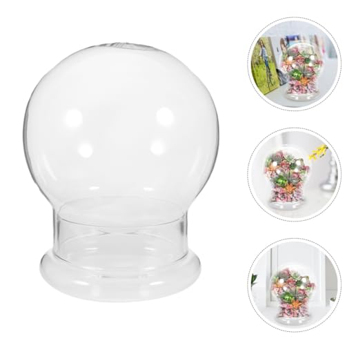 LOLIPPYY Dekoratives Glas Terrarium Kugelförmige Mikro landschaftsflasche DIY Moos Ökologische Vase für Innenraumgestaltung Transparent von LOLIPPYY