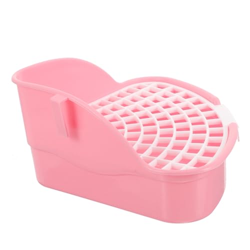 LOLIPPYY Eckiges Kleintier toiletten Dreieckige Kaninchen Toilette mit Spritzschutz Platzsparend für Nager Wie Chinchilla und Kaninchen Langlebiges Kunststoffmaterial Einfach zu Reinigen von LOLIPPYY