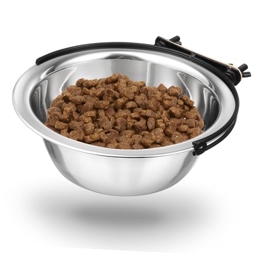 LOLIPPYY Edelstahl Hundenapf zum Aufhängen Rostfrei Bruchsicher Spülmaschinengeeignet für Futter und Wasser Geeignet für Hunde und Katzen Inklusive Halterung für Käfige und Vogelkäfige LOLIPPYY Edelstahl Hundenapf zum Aufhängen Rostfrei Bruchsicher Spülmaschinengeeignet für Futter und Wasser Geeignet für Hunde und Katzen Inklusive Halterung für Käfige und Vogelkäfige von LOLIPPYY