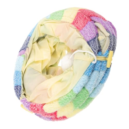 LOLIPPYY Faltbarer Katzentunnel mit Regenbogenmuster Langlebiger Pet Tunnel Toy für Indoor Katzen Fördert Bewegung und Erkundung Platzsparend und Robust für Hauskatzen von LOLIPPYY