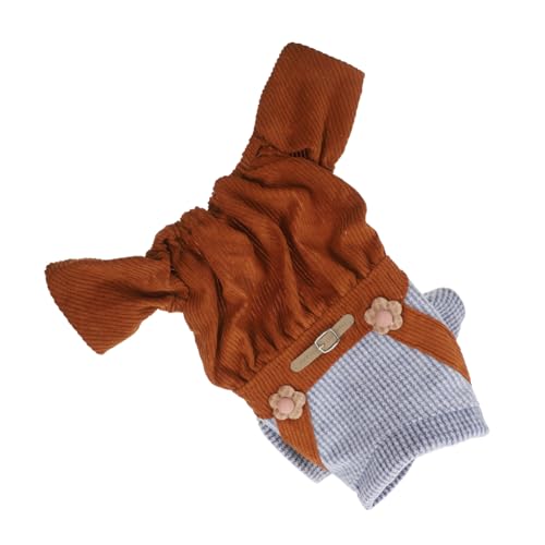 LOLIPPYY Gestreifter Haustier Overall für Hunde Bequemes Kostüm mit Vierbeinen Haarverlust für Aufnahmen Partys Weihnachten und Alltag Modisch und Warm LOLIPPYY Gestreifter Haustier Overall für Hunde Bequemes Kostüm mit Vierbeinen Haarverlust für Aufnahmen Partys Weihnachten und Alltag Modisch und Warm von LOLIPPYY