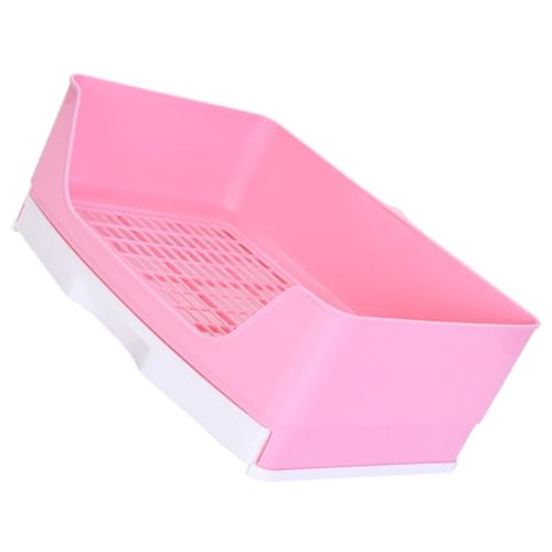 LOLIPPYY Große Kaninchen Toilette aus Kunststoff mit Auslaufsicherem Design Waschbarer Kleintier Toilettenschale für Hamster Meerschweinchen und Kleine Haustiere für Innenräume und Garten von LOLIPPYY