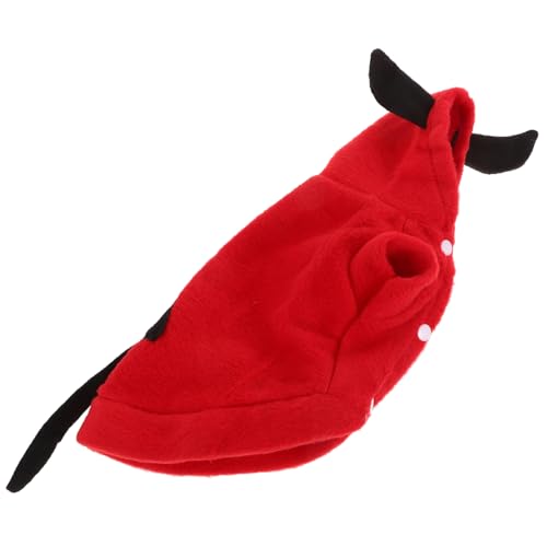 LOLIPPYY Halloween Hundekostüm mit Teufelsdesign Warme Polar Fleece Winterjacke für Hunde Atmungsaktiv und Schnell Trocknend für Halloween Partys und Kühle Herbsttage LOLIPPYY Halloween Hundekostüm mit Teufelsdesign Warme Polar Fleece Winterjacke für Hunde Atmungsaktiv und Schnell Trocknend für Halloween Partys und Kühle Herbsttage von LOLIPPYY