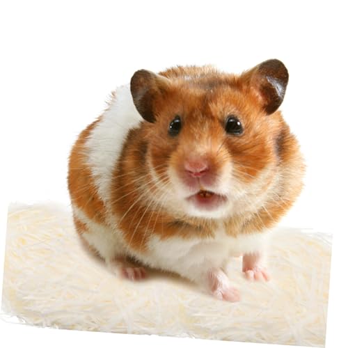 LOLIPPYY Hamster Einstreu aus Papier Beige Weiche Tierbettwäsche für Kleintiere Wie Kaninchen Meerschweinchen Chinchillas Atmungsaktive Einstreu Schützt vor Staub und Hält Käfig Sauber von LOLIPPYY