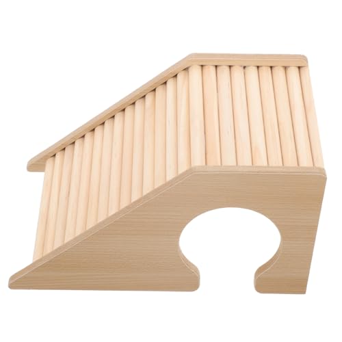 LOLIPPYY Hamster Kletterleiter aus Natürlichem Holz Robustes Kauspielzeug für Zwerghamster und Kleine Haustiere Sichere Glatte Oberfläche Vielseitiges Kleintier spielhaus für Training und von LOLIPPYY