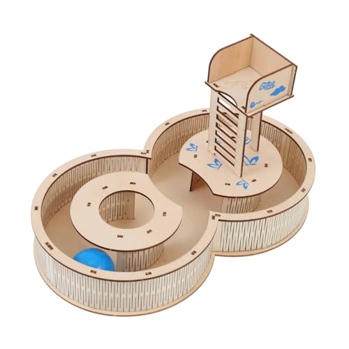 LOLIPPYY Hamster Labyrinth Spielhaus aus Holz Kauspielzeug mit Vielen Verstecken Beißfestes Kleines Haustier Hamster Mäuse und Kleintiere Spaßiges Pet Habitat Tunnelhaus Zufällige Farbe von LOLIPPYY