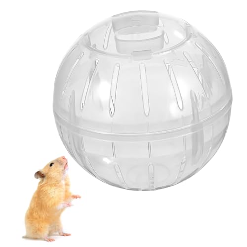 LOLIPPYY Hamster Laufkugel Transparent mit Luftlöchern Waschbar Schonend für Pfoten Kleintier Übungsball für Hamster Rennmaus Chinchilla Kleines Haustier LOLIPPYY Hamster Laufkugel Transparent mit Luftlöchern Waschbar Schonend für Pfoten Kleintier Übungsball für Hamster Rennmaus Chinchilla Kleines Haustier von LOLIPPYY