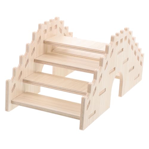 LOLIPPYY Hamster Leiter aus Naturholz Stabile Kletterbrücke mit Versteck für Kleintiere Trainingsspielzeug für Meerschweinchen und Chinchillas Leicht zu Montieren Sicherer Spielplatz im LOLIPPYY Hamster Leiter aus Naturholz Stabile Kletterbrücke mit Versteck für Kleintiere Trainingsspielzeug für Meerschweinchen und Chinchillas Leicht zu Montieren Sicherer Spielplatz im von LOLIPPYY