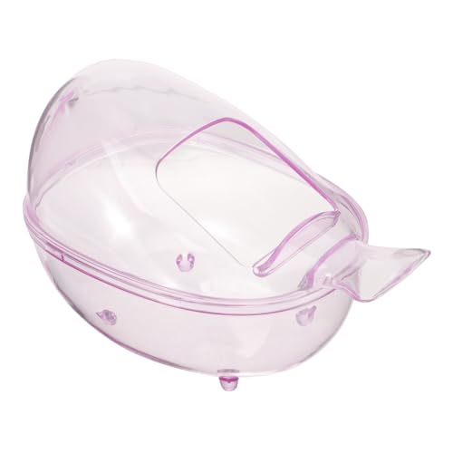 LOLIPPYY Hamster Sandbad Badewanne Transparent Kleintier Badezimmer Sandbadbehälter für Zwerghamster Sauna Waschraum Kleintierzubehör von LOLIPPYY