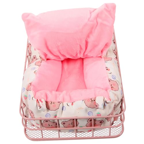 LOLIPPYY Hamster Schlafnest aus Metall mit Weichem Kissen Vielseitiges Haustierbett für Hamster Vögel und Chinchillas Robustes Nager Haus für Gesunden Schlaf und Spielspaß LOLIPPYY Hamster Schlafnest aus Metall mit Weichem Kissen Vielseitiges Haustierbett für Hamster Vögel und Chinchillas Robustes Nager Haus für Gesunden Schlaf und Spielspaß von LOLIPPYY