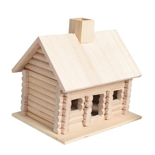 LOLIPPYY Handgefertigtes Vogelhäuschen aus Massivem Holz mit Weitem Eingang Wetterfestes Outdoor vogelhaus für Garten und Balkon Natürlicher Nistplatz und Schlafplatz für Kleine von LOLIPPYY