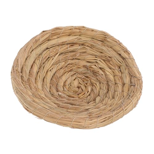 LOLIPPYY Handgewebtes Vogelnest aus Natürlichem Stroh Strohnest für Papagei und Afrikanische Graupapageien Geeignet als Schlaf und Brutplatz für Kleine Vögel und Kleintiere Wie Frettchen von LOLIPPYY
