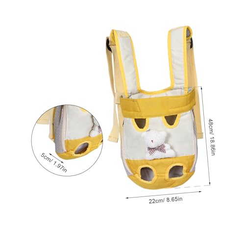 LOLIPPYY Haustier-Rucksack für Katzen und Kleine Hunde Atmungsaktiv Reißfest mit Doppel-Schultergurt für Ausgewogene Gewichtsverteilung zum Wandern Camping und Reisen von LOLIPPYY