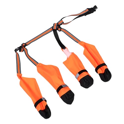 LOLIPPYY Haustier wasserdichte Hundestiefel Booties für Hundepfoten Hundestiefel wasserdicht Hundeschuhe für kleine Hunde Haustiefel Hunderegenstiefel wasserdicht Polyester von LOLIPPYY