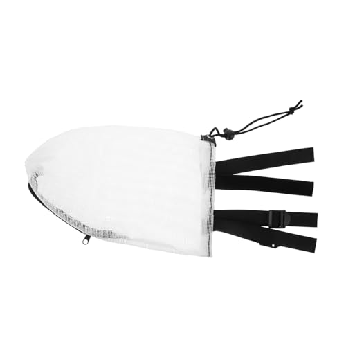 LOLIPPYY Haustiermückenmaske Hundemaulkorb Haustierhaube Gesichtswache für Outdoor Kopfbedeckung für Hunde atmungsaktierbarer Motorhaube Mundabdeckung Welpengesichtsmündung Nylon Weiß LOLIPPYY Haustiermückenmaske Hundemaulkorb Haustierhaube Gesichtswache für Outdoor Kopfbedeckung für Hunde atmungsaktierbarer Motorhaube Mundabdeckung Welpengesichtsmündung Nylon Weiß von LOLIPPYY
