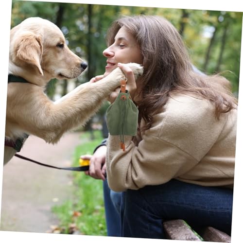 LOLIPPYY Hundeleckerlitasche Canvas mit Großer Öffnung Strapazierfähiger Futteraufbewahrungspouch mit Aufhängung Feuchtigkeitsgeschützt für Training Reisen und Outdoor LOLIPPYY Hundeleckerlitasche Canvas mit Großer Öffnung Strapazierfähiger Futteraufbewahrungspouch mit Aufhängung Feuchtigkeitsgeschützt für Training Reisen und Outdoor von LOLIPPYY