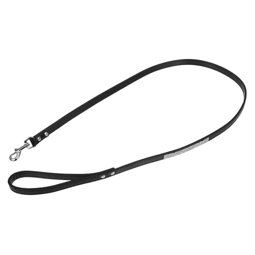 LOLIPPYY Hundeleine Zucht Strasssteine Merkmale Besonderheit führen bunt Strassleine für Hunde Strassminen Name Trainingsleine Welpenleine Strass-Leine Bling-Leine glitzernde Schwarz von LOLIPPYY