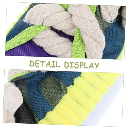 LOLIPPYY Hundespielzeug Sneakers Form Squeaky Kauspielzeug für Welpen Robustes Canvas Interaktives Slipper Design Geeignet für Kleine und Mittlere Hunde Beißen und Drinnen und Draußen von LOLIPPYY