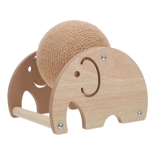 LOLIPPYY Interaktiver Katzenspielzeug Sisal Kratzball mit Stabilem Ständer Kratzball für Kätzchen Kaninchen und Chinchillas zur Nagelpflege und Bewegungsspielzeug von LOLIPPYY