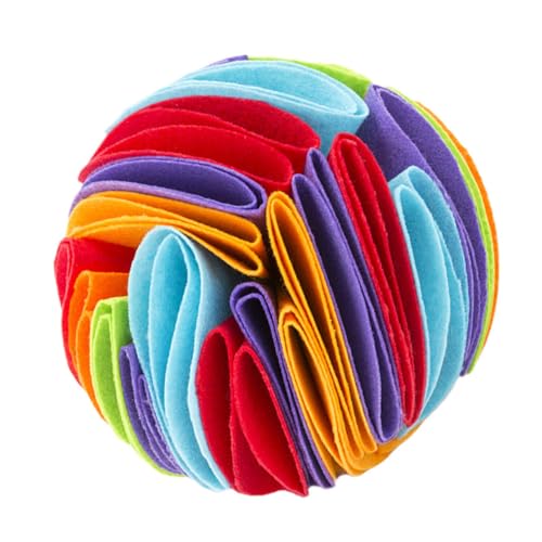 LOLIPPYY Interaktives Hundeschnüffelspielzeug Bunte Futterball Trainingsspielzeug für Hunde Geruchsanregend Snackversteck für Kleine und Große Hunde für Drinnen und Draußen LOLIPPYY Interaktives Hundeschnüffelspielzeug Bunte Futterball Trainingsspielzeug für Hunde Geruchsanregend Snackversteck für Kleine und Große Hunde für Drinnen und Draußen von LOLIPPYY