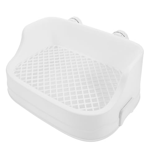 LOLIPPYY Kaninchen Toilette mit Spritzschutz Teiliges Wc für Kleintiere Wie Meerschweinchen und Hamster Einfach zu Reinigen Vielseitig Einsetzbar für Innengehege Weiß LOLIPPYY Kaninchen Toilette mit Spritzschutz Teiliges Wc für Kleintiere Wie Meerschweinchen und Hamster Einfach zu Reinigen Vielseitig Einsetzbar für Innengehege Weiß von LOLIPPYY