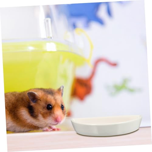 LOLIPPYY Keramik Futternapf für Hamster und Kleintiere Standsicherer Futterbehälter Kleine Haustiere Schale Bpa frei Einfach zu Reinigen und Befüllen für Nagetiere von LOLIPPYY