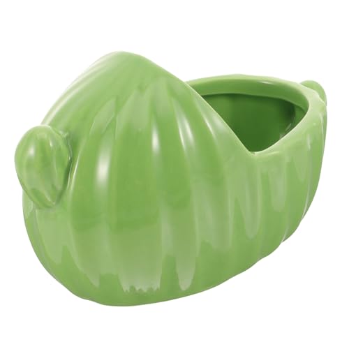 LOLIPPYY Keramik Hamster Badewanne Stabile Sandbad Box Kleintier Zubehör Für Hamster Meerschweinchen Täglicher Gebrauch Leicht Zu Reinigen Robust Und Langlebig Grün von LOLIPPYY