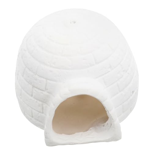 LOLIPPYY Keramik Hamster Versteck Haus Kleintier Kühlhöhle Sommer Nest für Meerschweinchen und Nagetiere Kleines Haustier Kühlhaus für Heiße Tage Atmungsaktiv und Erfrischend von LOLIPPYY