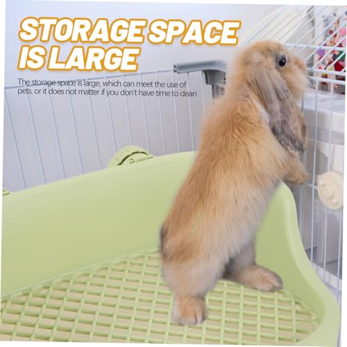 LOLIPPYY Kleintier Toilette aus Langlebigem Kunststoff Eckige Katzentoilette für Kaninchen Meerschweinchen Chinchillas mit Großem Fassungsvermögen für Trainingszwecke und Einfache LOLIPPYY Kleintier Toilette aus Langlebigem Kunststoff Eckige Katzentoilette für Kaninchen Meerschweinchen Chinchillas mit Großem Fassungsvermögen für Trainingszwecke und Einfache von LOLIPPYY