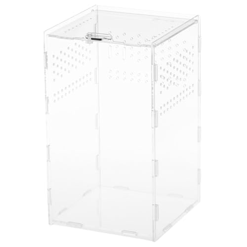 LOLIPPYY Magnetisches Transparentes Reptiliengehäuse mit Belüftungslöchern Robustes Terrarium für Schlangen Geckos Skorpione Echsen Frösche und Kleine Reptilien Leicht zu Reinigen LOLIPPYY Magnetisches Transparentes Reptiliengehäuse mit Belüftungslöchern Robustes Terrarium für Schlangen Geckos Skorpione Echsen Frösche und Kleine Reptilien Leicht zu Reinigen von LOLIPPYY