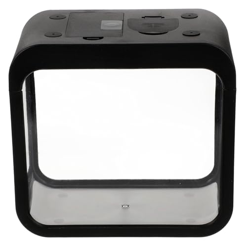 LOLIPPYY Mini Desktop Aquarium mit LED Beleuchtung Farben Wechsellicht Kompakter Fischkampf Behälter Einfach zu Reinigen Vielseitig für Fische Garnelen Schildkröten Krabben Tischdekoration von LOLIPPYY
