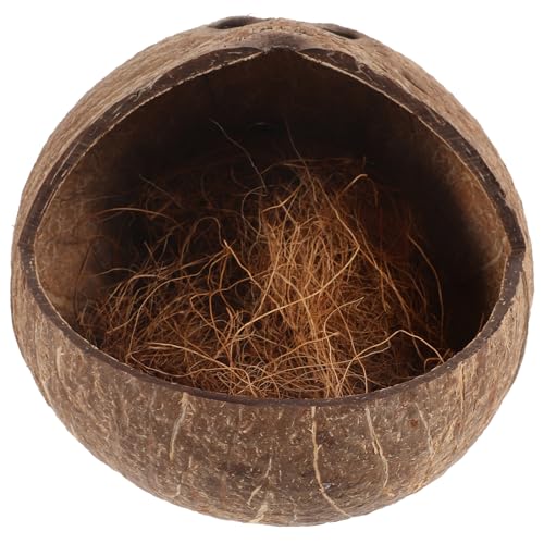 LOLIPPYY Natürlicher Kokosnussschalen Vogelhaus Nistkasten für Käfig Wellensittiche Sittiche Papageien Dekoratives Langlebiges Brutnest mit Kreativem Design Installieren Geeignet für LOLIPPYY Natürlicher Kokosnussschalen Vogelhaus Nistkasten für Käfig Wellensittiche Sittiche Papageien Dekoratives Langlebiges Brutnest mit Kreativem Design Installieren Geeignet für von LOLIPPYY