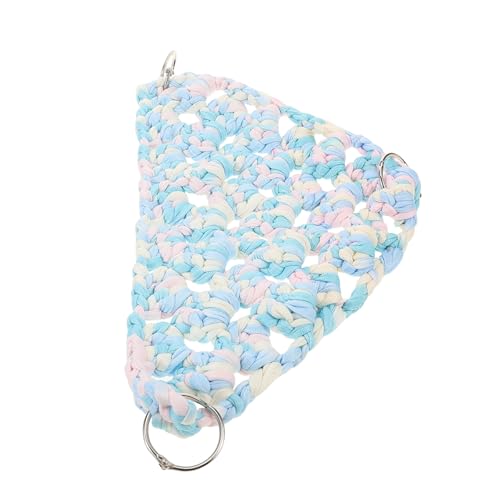 LOLIPPYY Parrot Climbing Net Hängematte Dreieckig Baumwollseil Kletterspielzeug für Papageien Käfig Krallenstärkung Verstecktes Nest Einfache Großes Vogelschaukel Zubehör LOLIPPYY Parrot Climbing Net Hängematte Dreieckig Baumwollseil Kletterspielzeug für Papageien Käfig Krallenstärkung Verstecktes Nest Einfache Großes Vogelschaukel Zubehör von LOLIPPYY