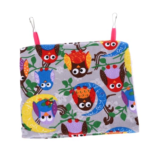 LOLIPPYY Parrot Hängematte Warmes Vogelbett mit Eulenmuster Mittelgroßes Schlafnest Fleece Hängendes Papageiennest für Käfig und Kleintiere Komfortables Winter Vogelnest LOLIPPYY Parrot Hängematte Warmes Vogelbett mit Eulenmuster Mittelgroßes Schlafnest Fleece Hängendes Papageiennest für Käfig und Kleintiere Komfortables Winter Vogelnest von LOLIPPYY