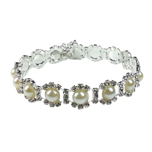 LOLIPPYY Perlen Hundehalskette mit Kristallanhänger Modisches Schmuck Hundehalsband Langlebiges Attraktives Accessoire für Hunde und Welpen für Partys und Fotosessions LOLIPPYY Perlen Hundehalskette mit Kristallanhänger Modisches Schmuck Hundehalsband Langlebiges Attraktives Accessoire für Hunde und Welpen für Partys und Fotosessions von LOLIPPYY