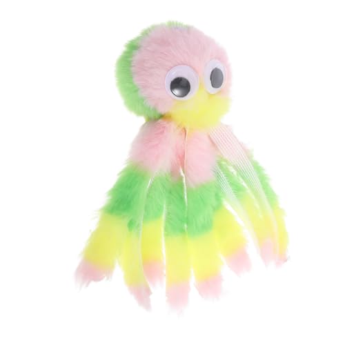 LOLIPPYY Plüsch Katzenspielzeug zum Kauen Regenbogenfarben Interaktives Activity für Kätzchen und Kleine Haustiere Zahnfreundlich Vielseitig Drinnen gegen Langeweile von LOLIPPYY