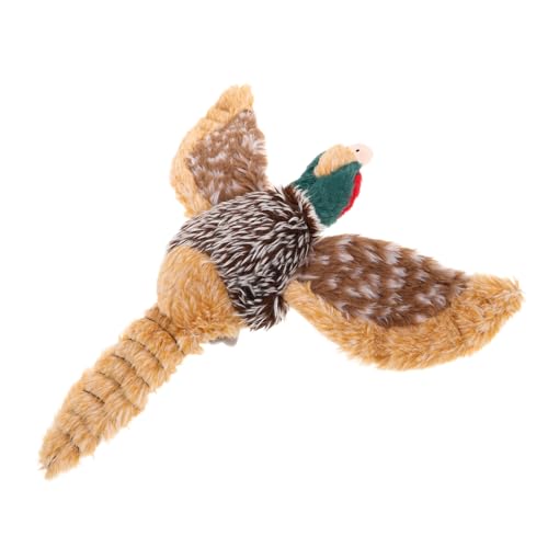 LOLIPPYY Quietschendes Hundespielzeug Plüsch Wildvogel Realistisch Fördert Aktivität Mentale Stimulation Welpen Kauspielzeug für Kleine und Mittlere Hunde Haustierbegleiter für Unterwegs von LOLIPPYY