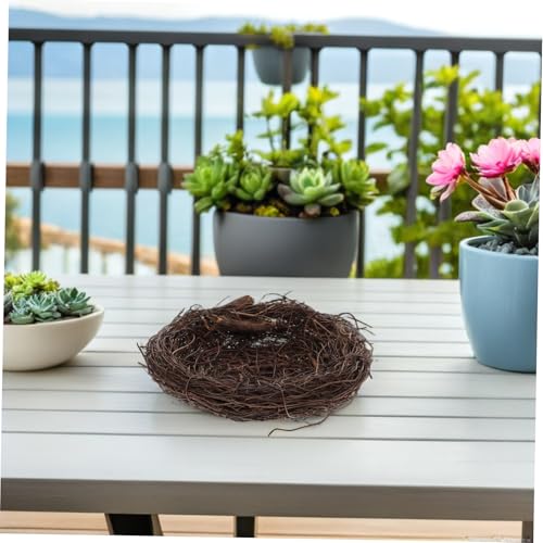 LOLIPPYY Rattan Vogelnest Dekoration Handgeflochtenes Hängbares Vogelhaus für Garten und Innenbereich Natürliche Gartenornament Vogelruheplatz für Terrasse und Baumdeko LOLIPPYY Rattan Vogelnest Dekoration Handgeflochtenes Hängbares Vogelhaus für Garten und Innenbereich Natürliche Gartenornament Vogelruheplatz für Terrasse und Baumdeko von LOLIPPYY