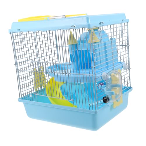 LOLIPPYY Reise-hamsterkäfig mit Schloss-Design Kleintierhaus mit Rutsche Laufrad Wasserflasche und Futterschale Luxuriöses Gehege für Hamster und Kleine Nager LOLIPPYY Reise-hamsterkäfig mit Schloss-Design Kleintierhaus mit Rutsche Laufrad Wasserflasche und Futterschale Luxuriöses Gehege für Hamster und Kleine Nager von LOLIPPYY