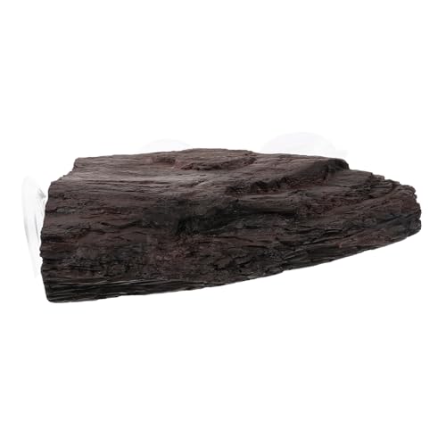 LOLIPPYY Resin Schildkrötenplattform Aquarium Dekoration Sonnenbad Kletterplattform für Schildkröten und Reptilien Natürlicher Steinoptik Stabiler Lebensraum Zubehör von LOLIPPYY