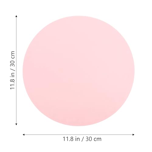 LOLIPPYY Runde Silikon Haustier Futtermatte Auslaufsicher Hitzeisoliert rutschfest für Hund und Katze in Rosa von LOLIPPYY