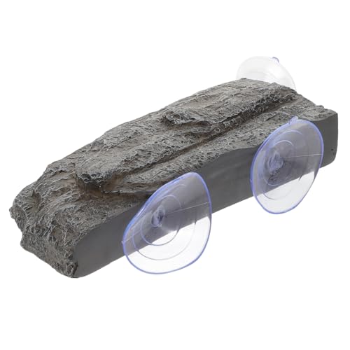 LOLIPPYY Schildkröten Sonnenplattform Aquarium aus Stabilem Harz mit Starkem Saugnapf Natürliches Kletterfelsen Design Langlebig und Kippsicher für Wasserschildkröten Terrarien und von LOLIPPYY