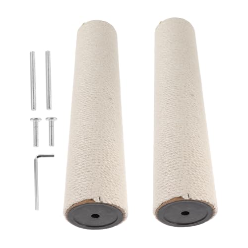 LOLIPPYY Sisal Katzenkratzbaum Ersatzpfosten mit Schrauben Natürlicher Kratzpfosten für Katzenbaum Reparatur Möbel Schutz und Einfache Passend für Innenräume und Katzentürme LOLIPPYY Sisal Katzenkratzbaum Ersatzpfosten mit Schrauben Natürlicher Kratzpfosten für Katzenbaum Reparatur Möbel Schutz und Einfache Passend für Innenräume und Katzentürme von LOLIPPYY