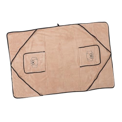 LOLIPPYY Superabsorbierendes Haustierhandtuch Dickem Korallfleece mit Handtaschen Schnelltrocknend Leichte Kamelfarbe Trocknen von Hunden Katzen und Welpen Drinnen und Draußen LOLIPPYY Superabsorbierendes Haustierhandtuch Dickem Korallfleece mit Handtaschen Schnelltrocknend Leichte Kamelfarbe Trocknen von Hunden Katzen und Welpen Drinnen und Draußen von LOLIPPYY