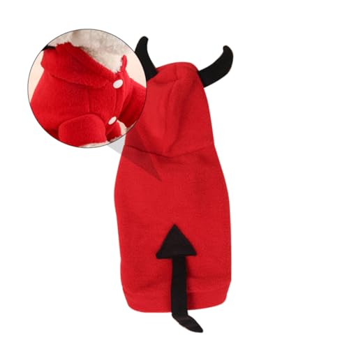 LOLIPPYY Teufel Kostüm Haustier Hundekleidung für Welpen Komfortables Bequemes Party Outfit für Halloween Weihnachten Bilder Leichtes Ausziehen LOLIPPYY Teufel Kostüm Haustier Hundekleidung für Welpen Komfortables Bequemes Party Outfit für Halloween Weihnachten Bilder Leichtes Ausziehen von LOLIPPYY