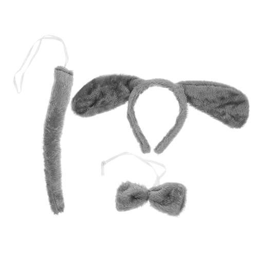 LOLIPPYY Tierisches Welpen Kostüm Teilig mit Hundeschwanz Ohr Haarband und Fliege für Party Halloween Cosplay und Bühnenauftritte Bequemes Niedliches Hunde Accessoire LOLIPPYY Tierisches Welpen Kostüm Teilig mit Hundeschwanz Ohr Haarband und Fliege für Party Halloween Cosplay und Bühnenauftritte Bequemes Niedliches Hunde Accessoire von LOLIPPYY