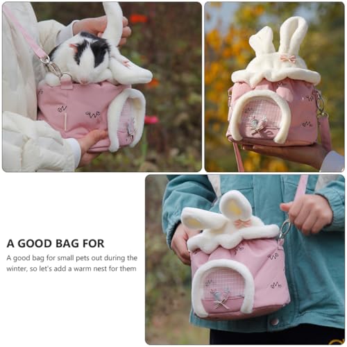 LOLIPPYY Tragbare Hamster Tragetasche mit Mesh Belüftung Komfortable Kleine Haustier Transporttasche für Eichhörnchen Meerschweinchen Outdoor Schultertasche Rosa LOLIPPYY Tragbare Hamster Tragetasche mit Mesh Belüftung Komfortable Kleine Haustier Transporttasche für Eichhörnchen Meerschweinchen Outdoor Schultertasche Rosa von LOLIPPYY