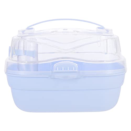 LOLIPPYY Tragbare Hamster Transportbox mit Atmungsaktivem Design Robuster Kunststoff Käfig für Kleintiere für Hamster Igel und Kleine Haustiere Geräumige Reisebox für Sicheren Tiertransport von LOLIPPYY