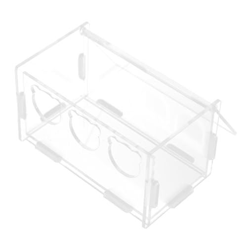 LOLIPPYY Transparente Futterbox für Hamster und Geflügel Robuste Leicht zu Reinigende Futterstation mit Einfachem Zusammenbau Langlebig für Kleine Haustiere und Geflügelhaltung von LOLIPPYY