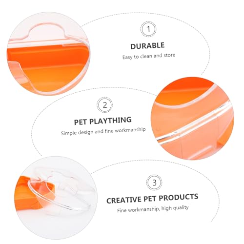 LOLIPPYY Transparente Hamster badewanne aus Strapazierfähigem Kompakte Kleine Toilette für Kleintier Badezimmer Stilvolles Hamster gehege Zubehör Geruchsneutral und Robust Pflegt Gesundes von LOLIPPYY